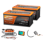 Enjoybot 72V 100Ah Golf Cart Lithium Battery Conversion Kit - 2 Batteries