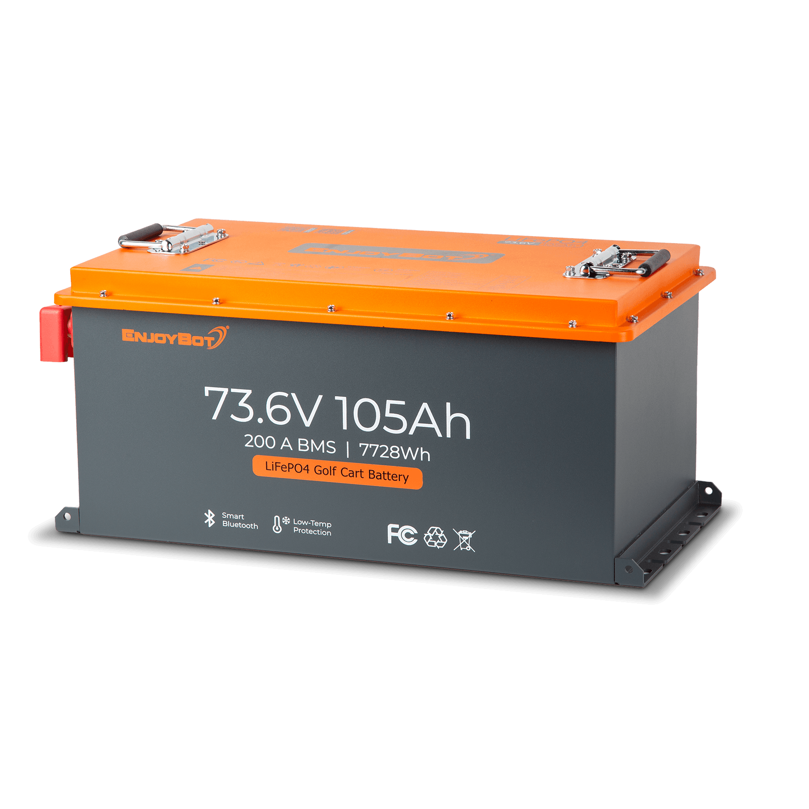 Enjoybot 72V (73.6V) 105AH Lithium Golf Cart Battery Conversion Kit with Bluetooth & 200A BMS, All-in-one Kit