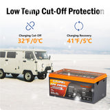 ENJOYBOT 12V 280AH 3584 Wh LiFePO4 Lithium Battery High & Low Temp Protection - Built With 200A BMS For RV/Off grid/Solar Home