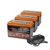 ENJOYBOT 12V 100AH LiFePO4 Lithium Battery, Group 31 Battery, 1280 Wh Energy, Deep Cycle Battery with High & Low Temp Protection  - Built With 100A BMS