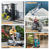 Enjoybot 24V 50Ah Group24 Self-Heating LiFePO4 Lithium Battery Fpr Small Forklifts, Trolling Motor, Electric Mobility Scooter, Floor Sweepers