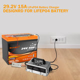 Enjoybot 29.2V 15A lithium battery charger for 24V lithium battery