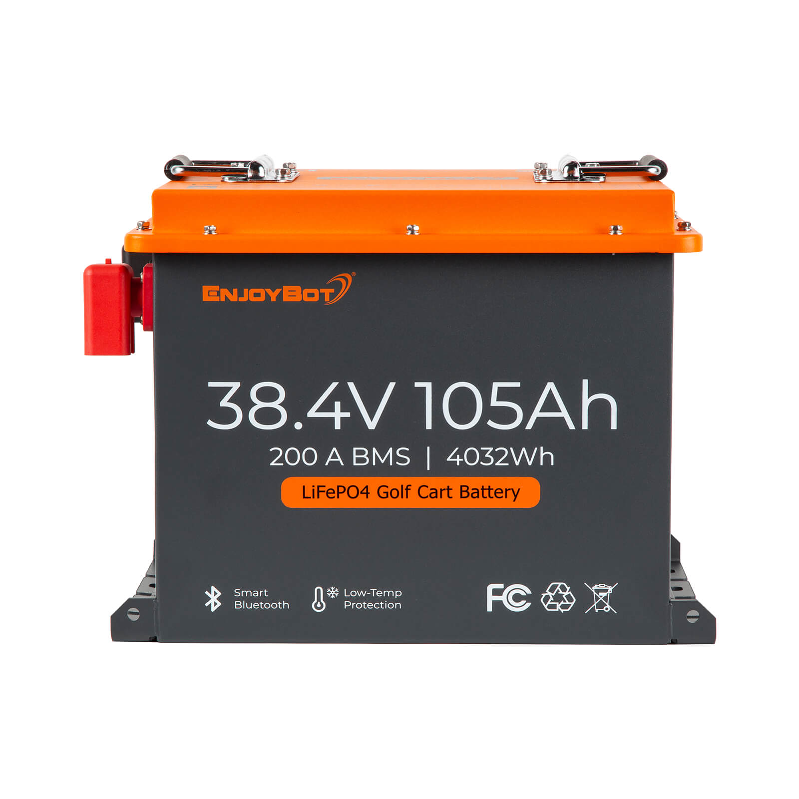 Enjoybot 36V (38.4V) 105AH Lithium Golf Cart Battery Conversion Kit with Bluetooth, 200A BMS, All-in-one Kit