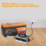 Enjoybot 58.4v 10A Lithium golf cart battery charger for 48v lithium golf cart battery